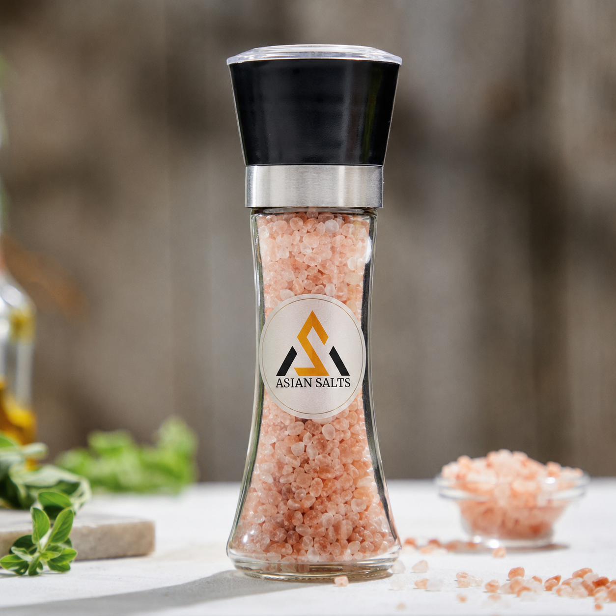 Pink Salt Grinder (Glass)