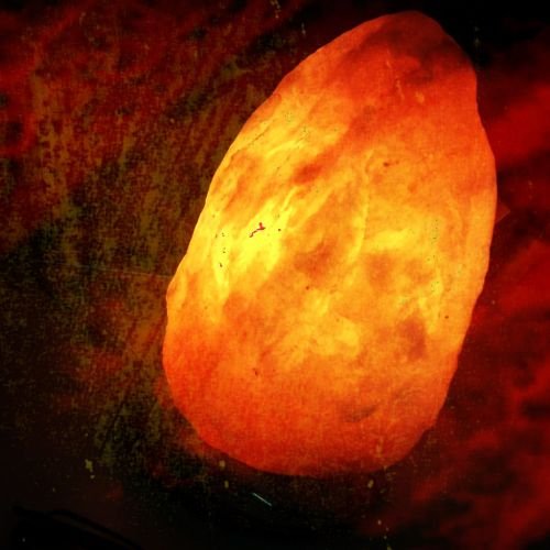 Salt Lamp on my table